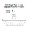 46737 - Regadera cuadrada ABS 8" acabado cromo sin brazo, Foset