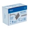 46738 - Regadera cuadrada ABS 4" acabado satín con brazo, Foset