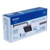 46740 - Regadera cuadrada ABS 6" acabado satín con brazo, Foset