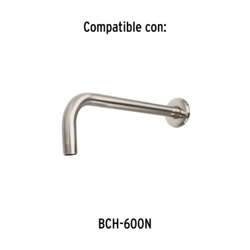 46741 - Regadera cuadrada ABS 6" acabado satín sin brazo, Foset
