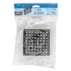 46745 - Regadera cuadrada ABS 4" acabado negro mate sin brazo, Foset