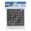 46747 - Regadera cuadrada ABS 6" acabado negro mate sin brazo, Foset
