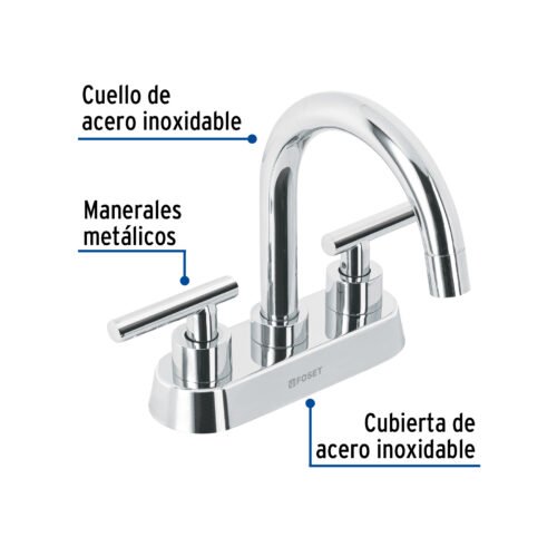 46750 - Mezcladora p/lavabo, bar, manerales palanca, cromo, Tubig