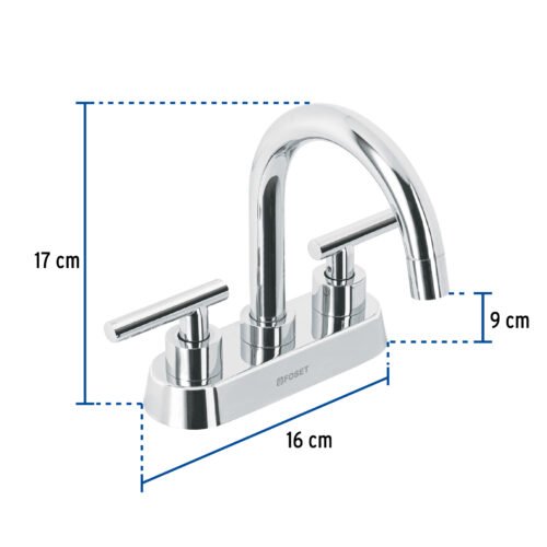 46750 - Mezcladora p/lavabo, bar, manerales palanca, cromo, Tubig
