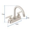 467512 46751 - Mezcladora p/lavabo, bar, manerales palanca, satín, Tubig