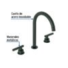 46758 - Mezcladora p/lavabo,taladros separados,palanca,negro,Tubig