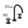 46761 - Mezcladora p/lavabo,taladros separados,redondos,negro,Tubig