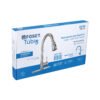 467684 46768 - Monomando para fregadero, cuello extraible, cromo, Tubig