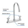 467741 46774 - Mezcladora para fregadero, manerales redondos,cromo, Tubig