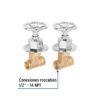467832 46783 - Juego llaves empotrar roscables, volante cromo, Túbig