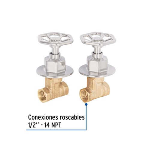 46784 - Juego llaves empotrar roscables, volante satín, Túbig