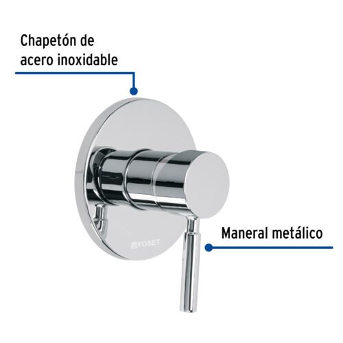 467891 46789 - Monomando para regadera, cromo, TÚBIG