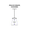 46792 - Luminario de LED 100 W High Bay, Volteck