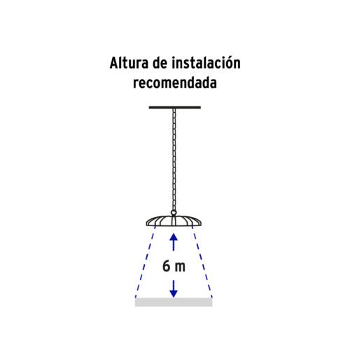46792 - Luminario de LED 100 W High Bay, Volteck