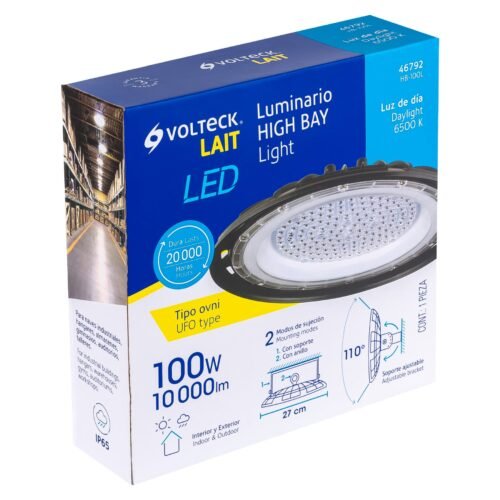 46792 - Luminario de LED 100 W High Bay, Volteck