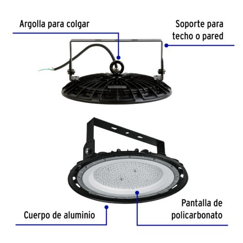 467931 46793 - Luminario de LED 150 W High Bay, Volteck