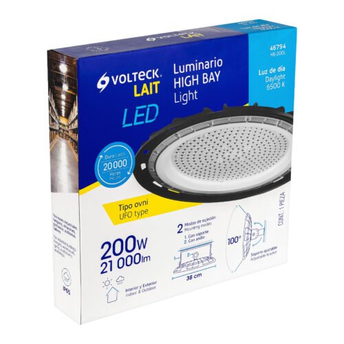 467946 46794 - Luminario de LED 200 W High Bay, Volteck