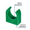 46795 - Abrazadera PPR,  1/2", tipo U, Foset