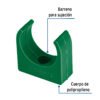 46796 - Abrazadera PPR,  3/4", tipo U, Foset