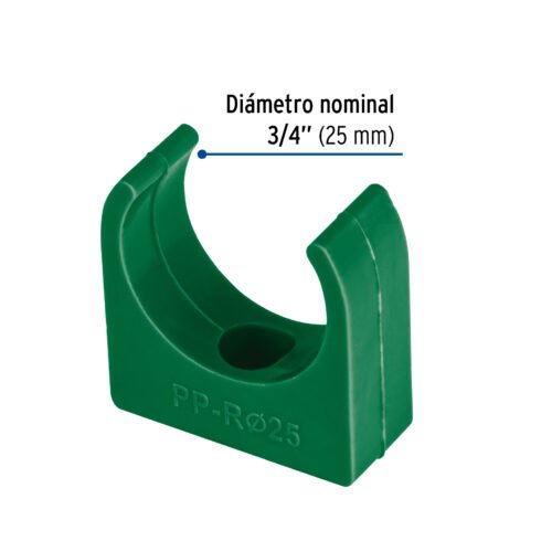 46796 - Abrazadera PPR,  3/4", tipo U, Foset