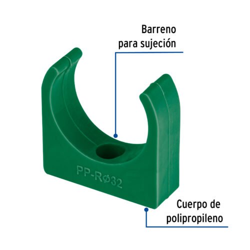 46797 - Abrazadera PPR,  1", tipo U, Foset