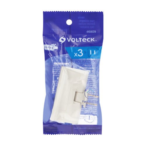 468092 46809 - Multicontacto triple, tipo bisagra Volteck