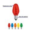 46822 - Caja con 50 focos incandescentes de colores base E12 7.5W