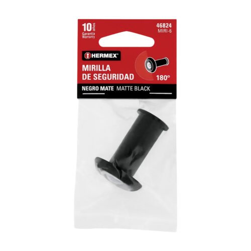 46824 - Mirilla seguridad acabado negro, HERMEX