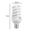 46826 - Pack 4 lámparas espiral T4 24 W luz de día, caja, Volteck