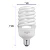 46828 - Lámpara espiral T4 45 W alta potencia luz de día, caja