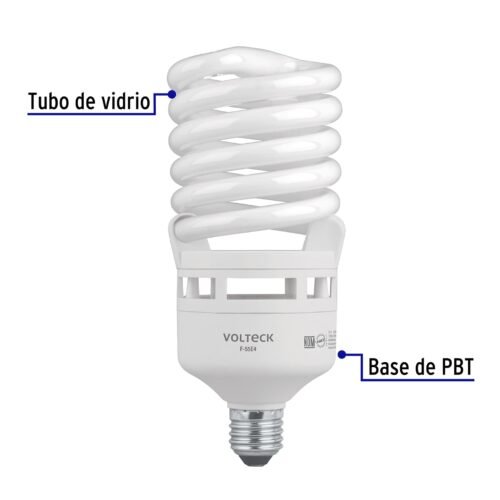 46829 - Lámpara espiral T4 55 W alta potencia luz de día, caja