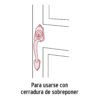 468403 46840 - Chapetón metálico para puerta, acabado negro