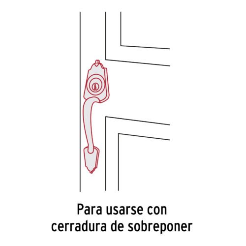 468403 46840 - Chapetón metálico para puerta, acabado negro