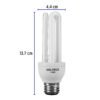 468442 46844 - Lámpara triple T3 15 W luz de día en blíster, Volteck