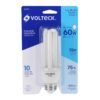 468443 46844 - Lámpara triple T3 15 W luz de día en blíster, Volteck