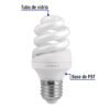 46847 - Lámpara espiral T3 11 W luz de día en blíster, Volteck