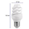 46847 - Lámpara espiral T3 11 W luz de día en blíster, Volteck
