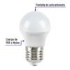 46855 - Lámpara LED G45 3 W (equiv. 25 W) luz cálida blíster Volteck