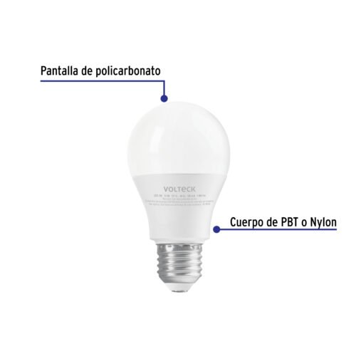 46860 - Lámpara LED A19 12 W (equiv. 75W) luz de día blíster Volteck
