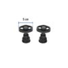 46871 - Juego de 2 manerales para mezcladora, volante, negro, Tubig