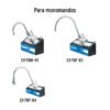 46872 - Maneral repuesto para monomando, cromo, Foset