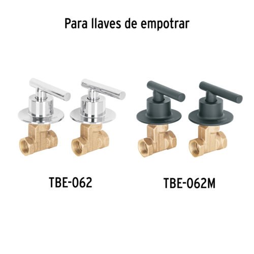 46875 - Juego de 2 manerales para regadera, palanca, cromo, Tubig