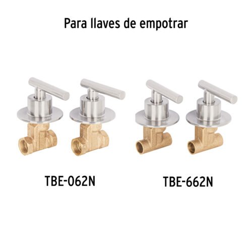 46876 - Juego de 2 manerales para regadera, palanca, satín, Tubig