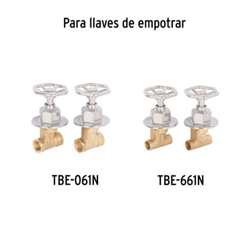 46879 - Juego de 2 manerales para regadera, volante, satín, Tubig