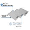 46896 - Juego de 3 filtros de aluminio para campana CAME-80