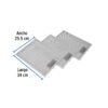 46896 - Juego de 3 filtros de aluminio para campana CAME-80