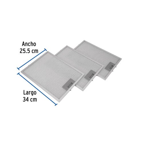 46896 - Juego de 3 filtros de aluminio para campana CAME-80