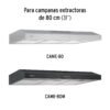 46896 - Juego de 3 filtros de aluminio para campana CAME-80