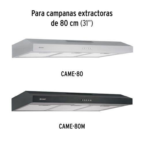 46896 - Juego de 3 filtros de aluminio para campana CAME-80