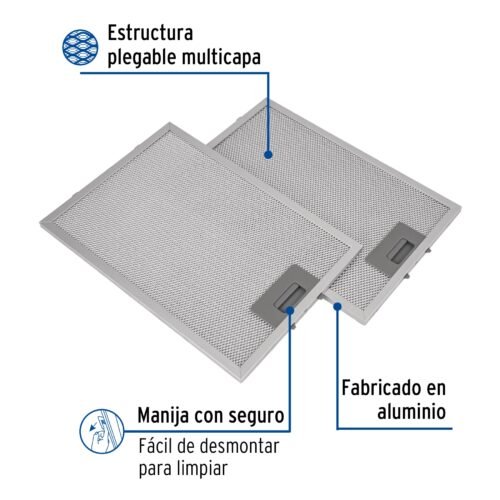 46899 - Juego de 2 filtros de aluminio para campana CAME-50